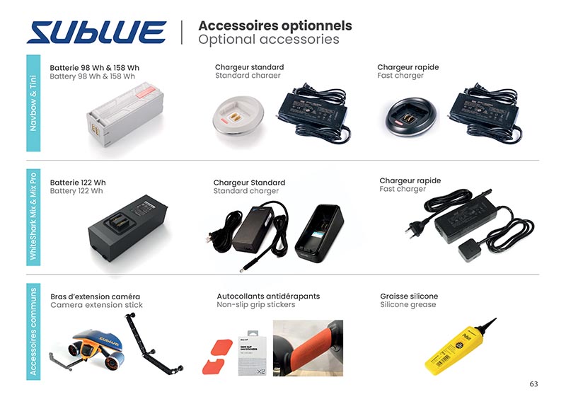 Brochure Sublue - scooters sous-marins